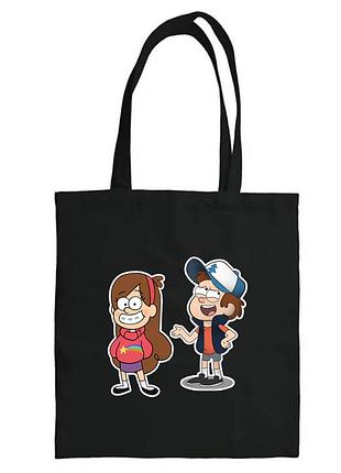 Сумка-шопер дипер мейбл гравіті фолз gravity falls (sh00029) чорний