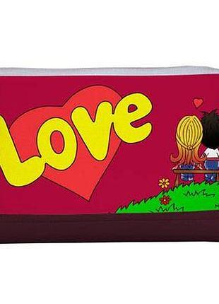 Косметичка дорожня жіноча lovely love червона