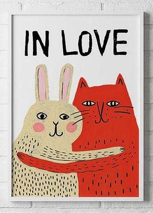 Постер в рамці a5 in love