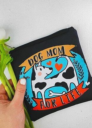 Косметичка квадратна basic dog mom for life