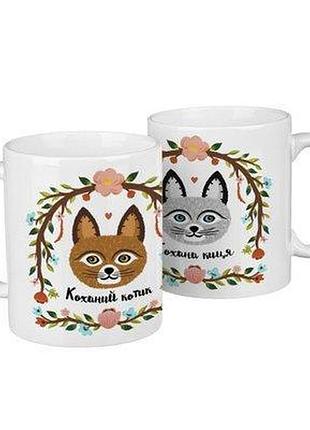Парні чашки котики