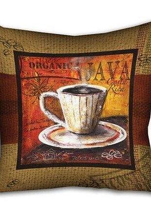 Подушка з принтом 40х40 см java
