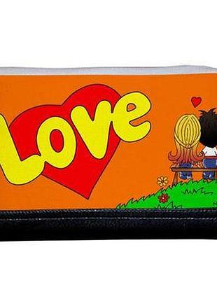 Косметичка дорожня жіноча lovely love помаранчева