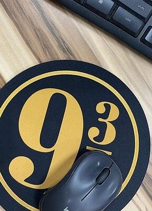 Круглий килимок для мишки платформа 9 3/4 (гаррі поттер)