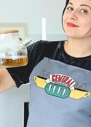 Фартух повнокольоровий сolorful central perk, friends