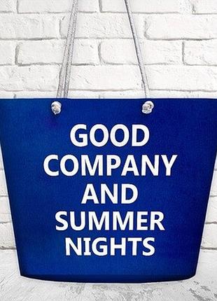Пляжна сумка malibu good company and summer nights