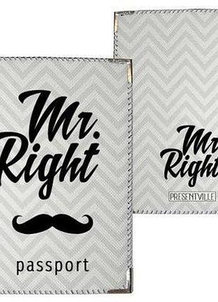 Обкладинка на паспорт mr. right