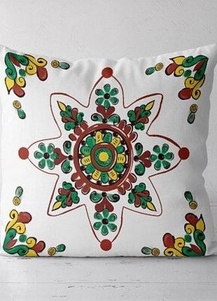 Подушка декоративна (soft) 45x45 см квіткова зірка