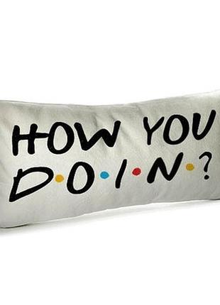 Подушка для дивану 50х24 см how you doin?