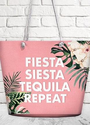 Пляжна сумка malibu fiesta siesta tequila repeat