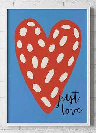 Постер в рамці a5 just love