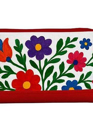 Косметичка дорожня жіноча lovely намальовані квіти
