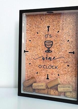 Скарбничка для винних корків it`s wine o`clock