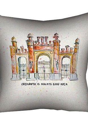 Подушка з принтом 40х40 см chernivtsi