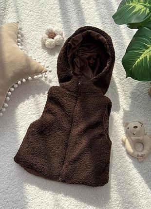 Дитяча жилетка teddy шоколад