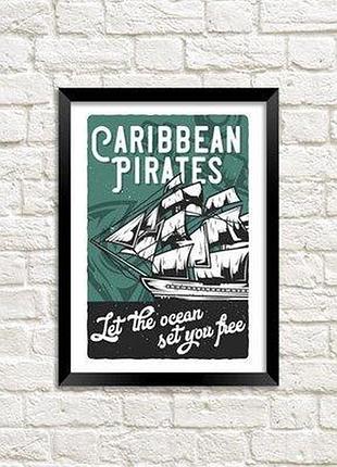 Постер у рамці a5 caribbean pirates