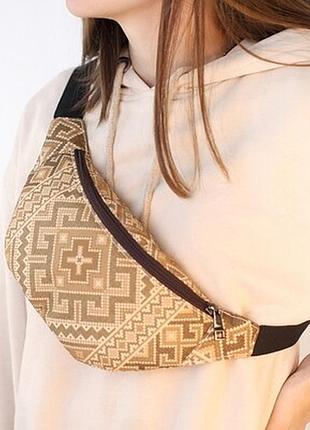 Сумка бананка bumbag орнамент український