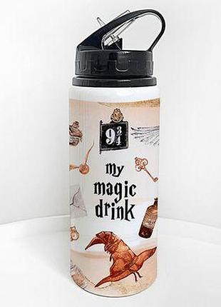 Пляшка для води з трубочкою my magic drink (гаррі поттер)