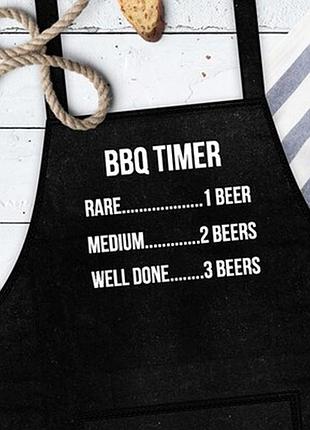 Фартух з написом bbq timer