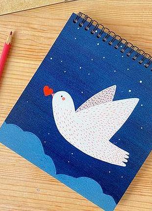 Блокнот sketchbook (квадрат) кохаю тебе, серденько