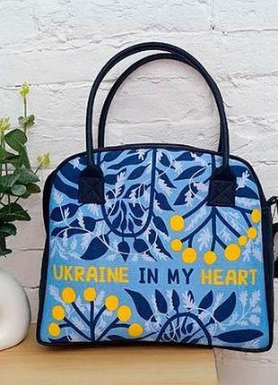 Сумка з принтом oxford ukraine in my heart