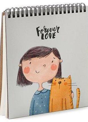 Блокнот sketchbook (квадрат.) forever love