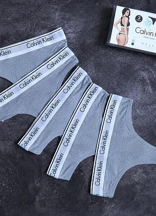 Жіночі трусики-бікіні calvin klein набір із 5 штук маломірять xl