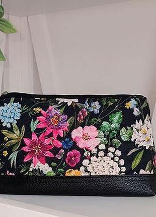 Косметичка дорожня жіноча lovely польові квіти