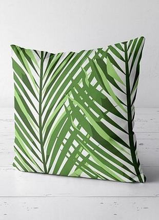 Подушка декоративна (soft) 45x45 см пальмові гілки