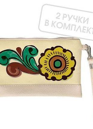 Клатч через плече квітка. мистецтво