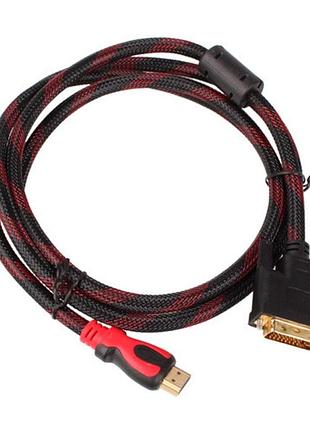 Кабель переходник dvi - hdmi 1.8м позолоченный