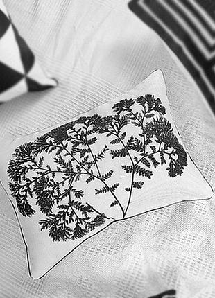 Подушка декоративна 45х32 см (мішковина) herbarium