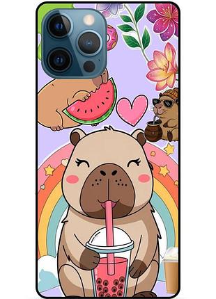 Силиконовый чехол капибара capybara для xiaomi samsung motorola nokia iphone zte vivo oppo realme капибары 06