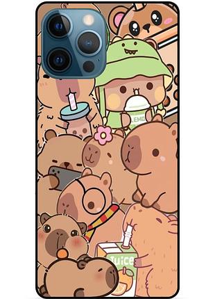 Силиконовый чехол капибара capybara для xiaomi samsung motorola nokia iphone zte vivo oppo realme капибары 04