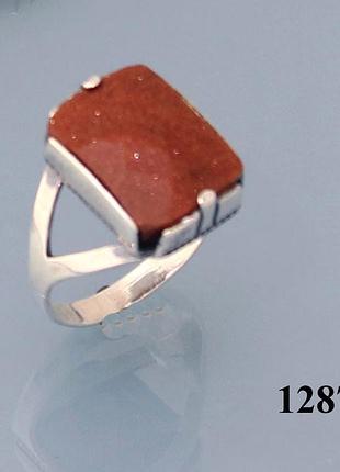 Каблучка зі срібла із золотим піском хартов 1292