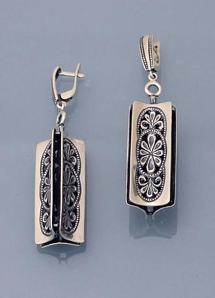 Серьги из серебра 925 пробы хартов 2679
