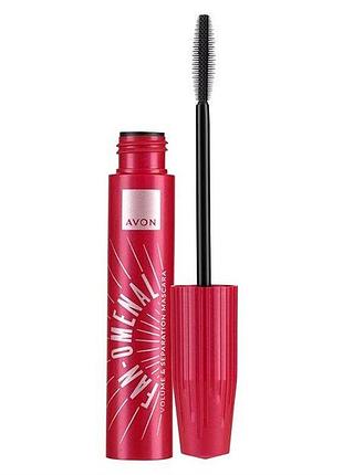 Avon туш для вій «об'єм і розділення» blackest black/ чорніше чорного 10мл