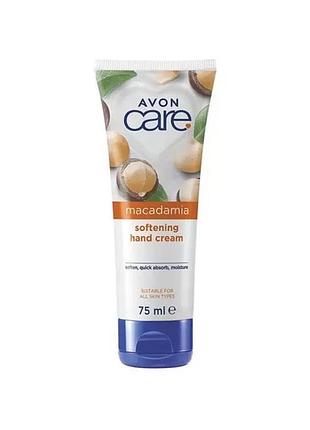 Avon care softening moisture with macadamia крем для рук 75мл