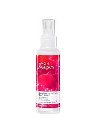 Avon senses спрей для тіла raspberry delight 100мл