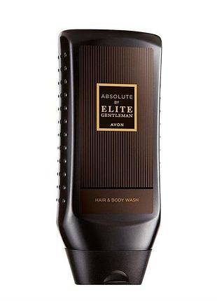 Avon шампунь-гель для душу для чоловіків absolute by elite gentleman, 250 мл