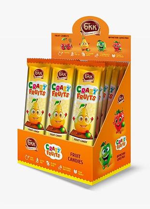 Пастила бкк «crazy fruits» яблуко-груша 420г (30шт)
