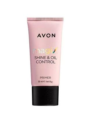 Avon magix shine and oil control матуюча база під макіяж 30мл