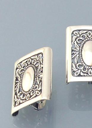 Серьги из серебра 925 пробы хартов 2587