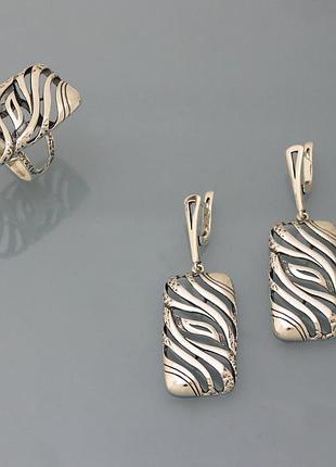 Комплект из серебра 925 пробы хартов 2725+