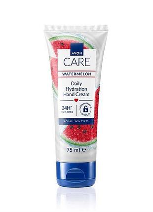 Avon care зволожувальний крем для рук з екстрактом кавуна 75мл