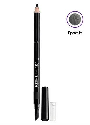 Avon олівець для очей зі спонжем graphite/графіт