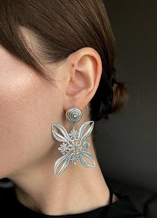 Серьги из серебра с кубическим цирконом хартов 20040