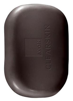 Avon clearskin очищувальне мило з екстрактом деревного вугілля «контроль пор і блиску» 75г