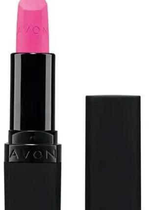 Avon зволожувальна матова губна помада «ультра», electric pink/ультра рожевий 3,6 г