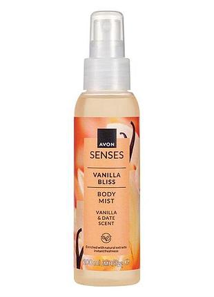 Avon senses освіжаючий лосьйон-спрей «ванільна насолода», 100 мл